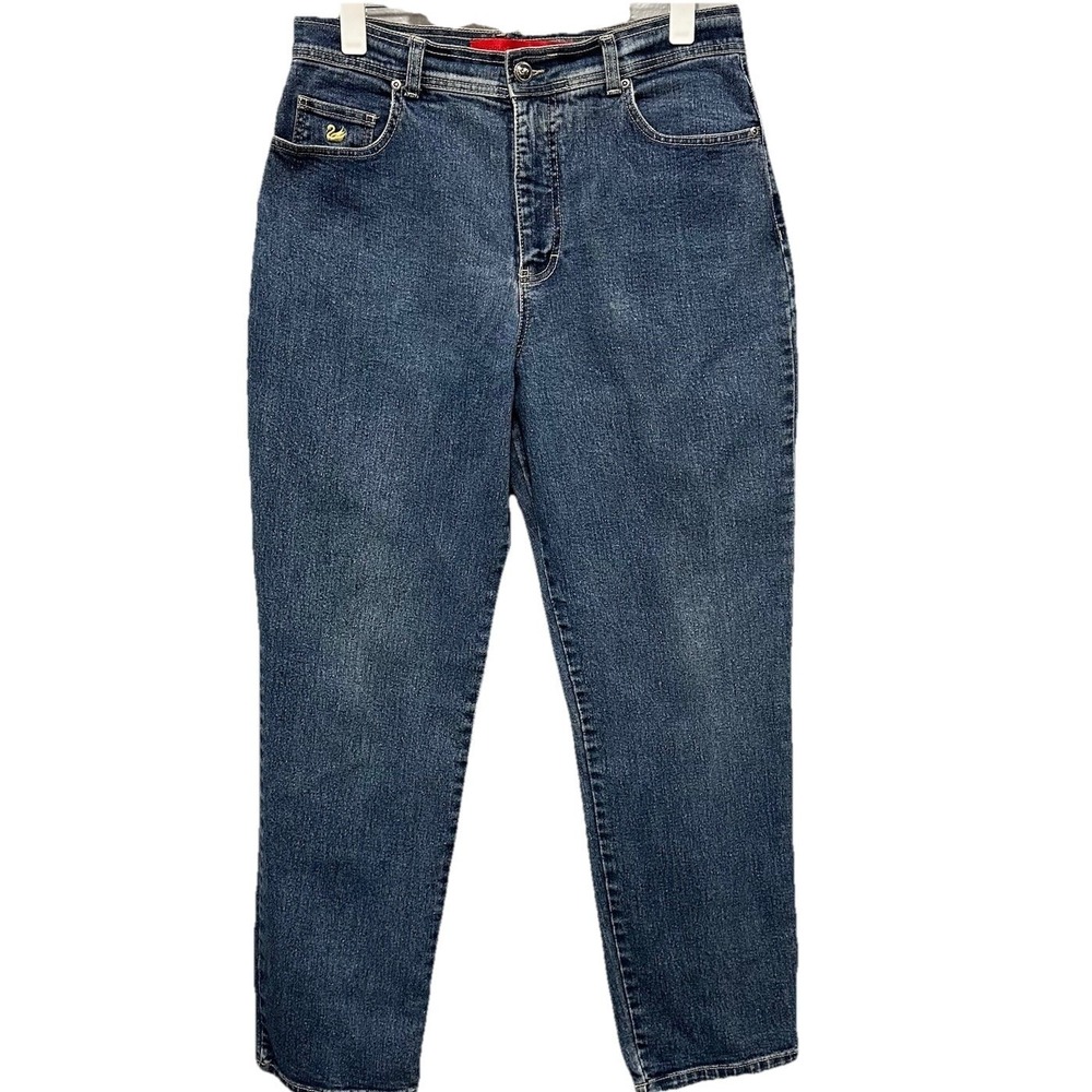 Gloria Vanderbilt Denim Jeans Womens Size 10 Average Blue Straight Leg 5 Pockets